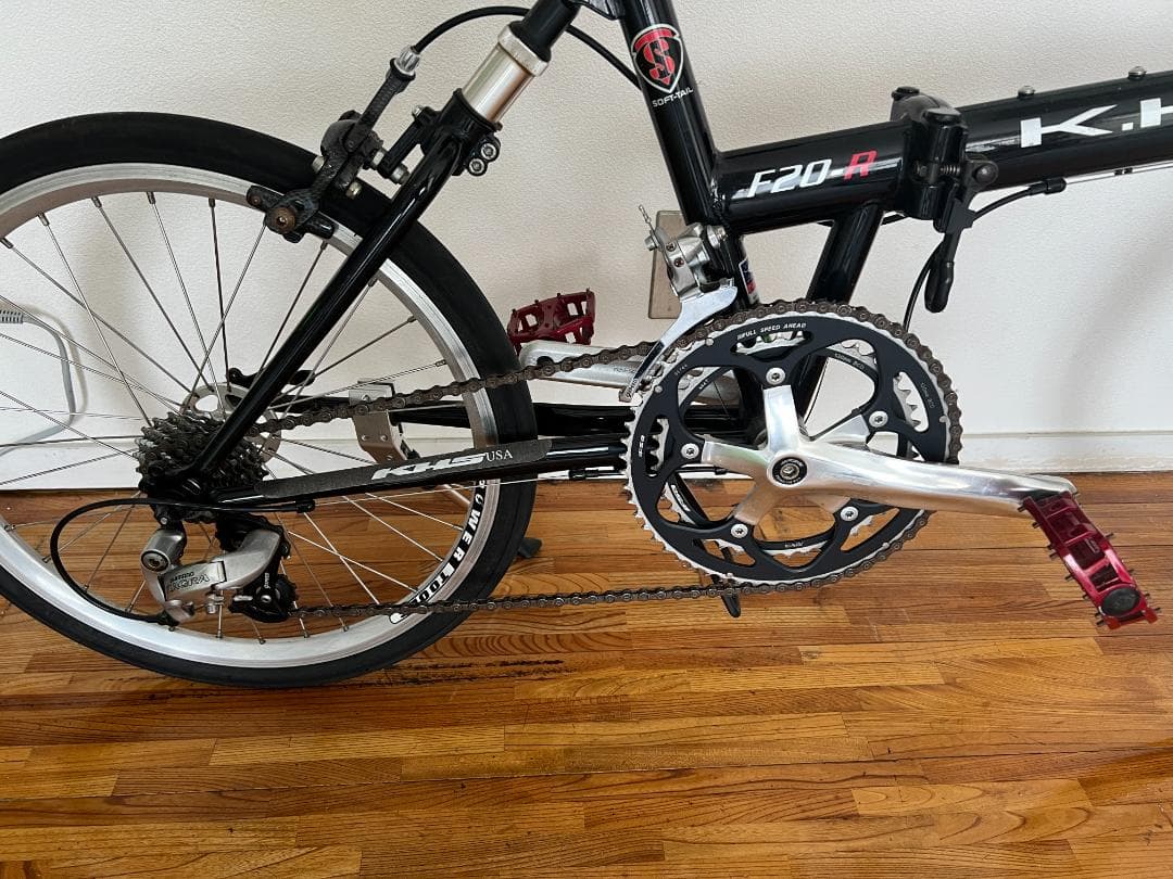 KHS F20-R 折りたたみ自転車 黒　ブルバー・ブレーキ付属