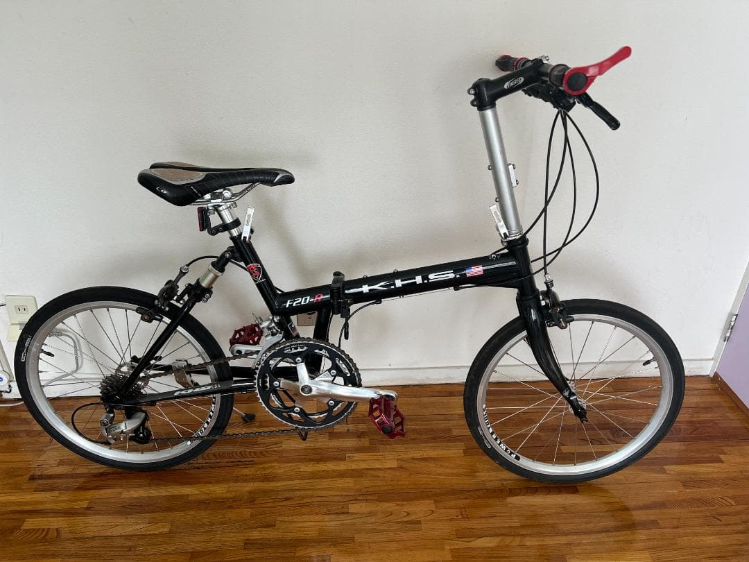 KHS F20-R 折りたたみ自転車 黒　ブルバー・ブレーキ付属