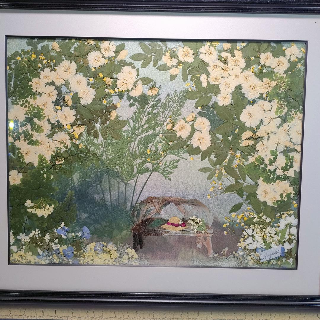 押し花専用額 押し花アート  不思議な花倶楽部 モッコウバラ 風景