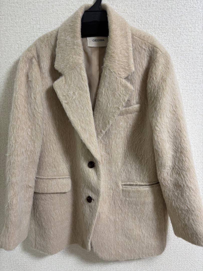 今季　COCODEAL ウールシャギージャコット