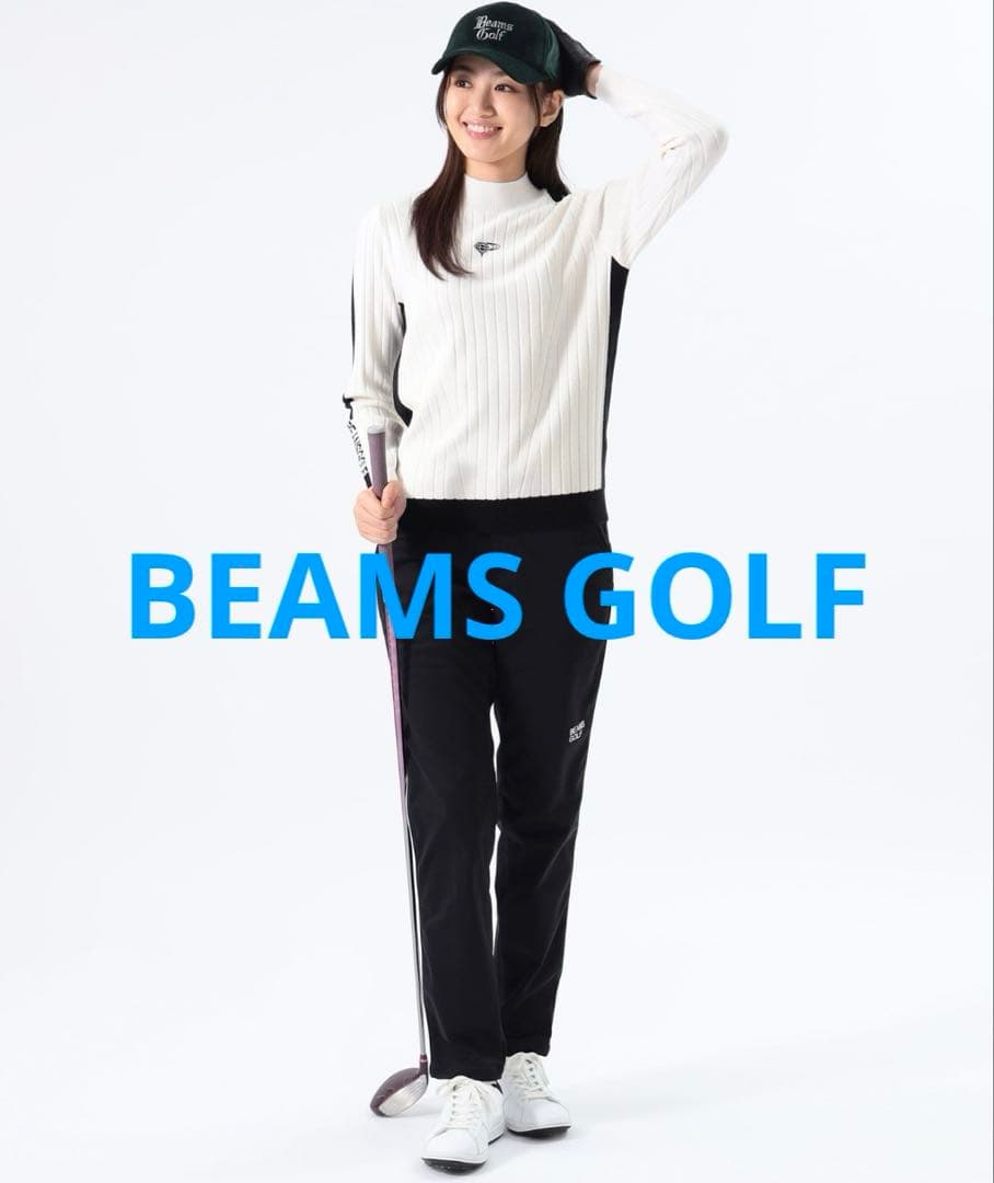 BEAMS GOLF エアシャット ストレッチサイドラインパンツ S 裏起毛