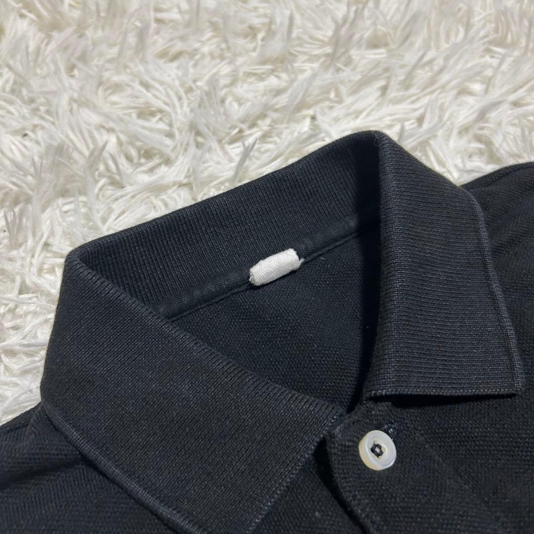 良品✨45R ジンバカノコの33色馬ポロ 刺繍 ポロシャツ ゆったり ブラック