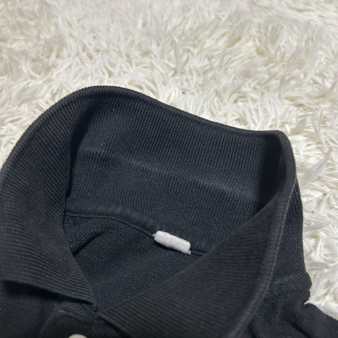 良品✨45R ジンバカノコの33色馬ポロ 刺繍 ポロシャツ ゆったり ブラック