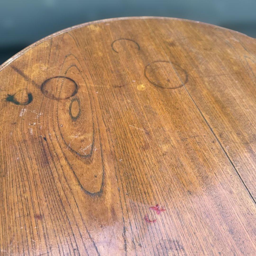 瞬間的お値下げ‼️ヴィンテージ　希少品　猫脚　ちゃぶ台❗️木製円形テーブル