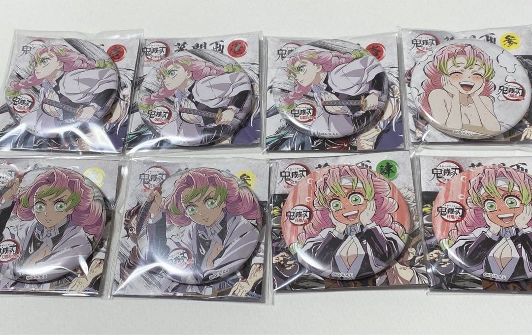 甘露寺蜜璃 幕間缶バッジ 8点セット