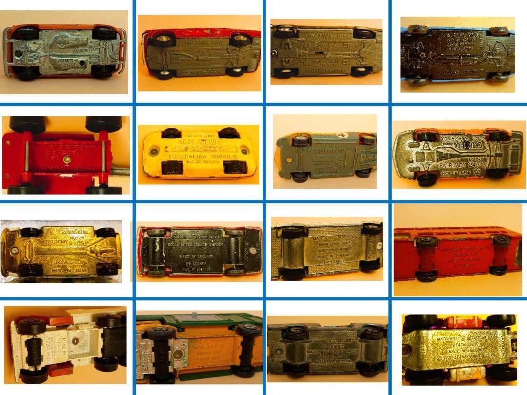 【昭和レトロ】当時物ミニカー大小16点 ヨネザワ, MATCHBOX,トミカ他