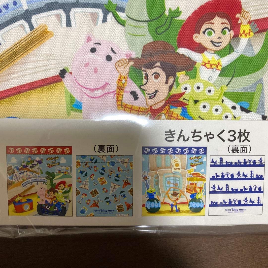 トイストーリー　タオル　ジップケース　ポストカード