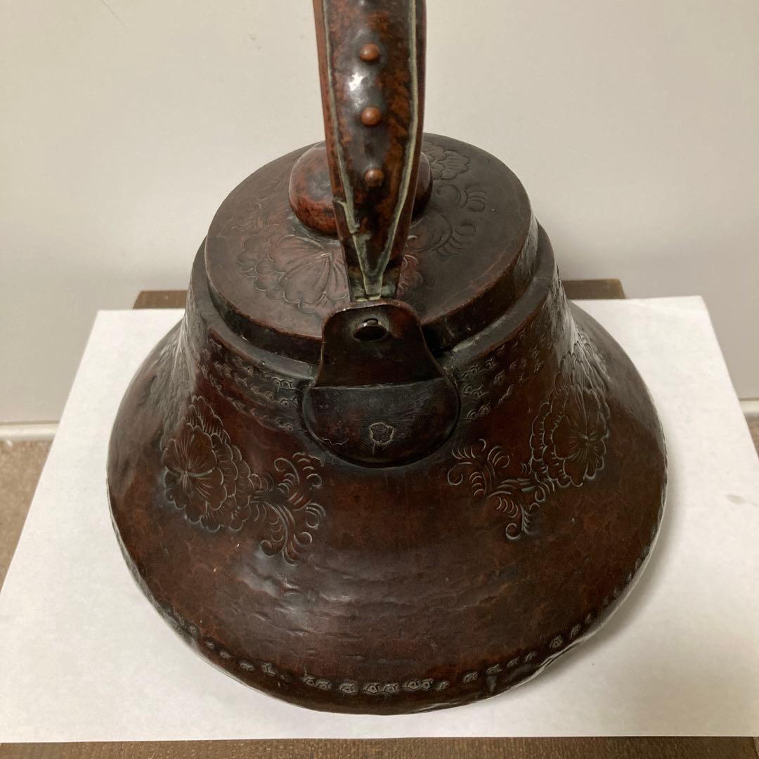 銅製銅瓶　提梁銅瓶手作り老銅瓶ティーポット