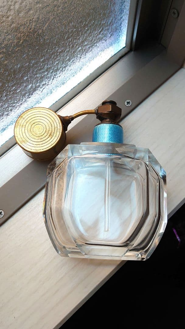 アンティーク香水瓶 アトマイザー パフュームボトル エナメル ティファニーブルー