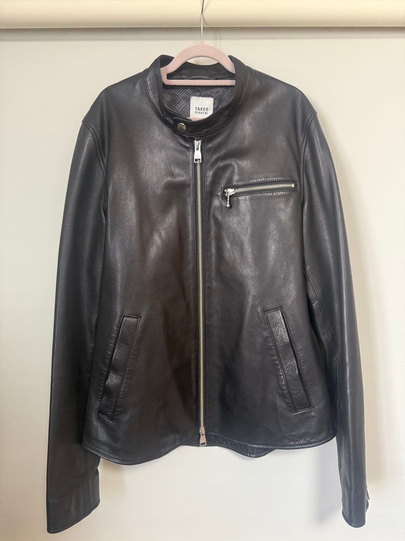 レザーライダースジャケット　TAKEOKIKUCHI