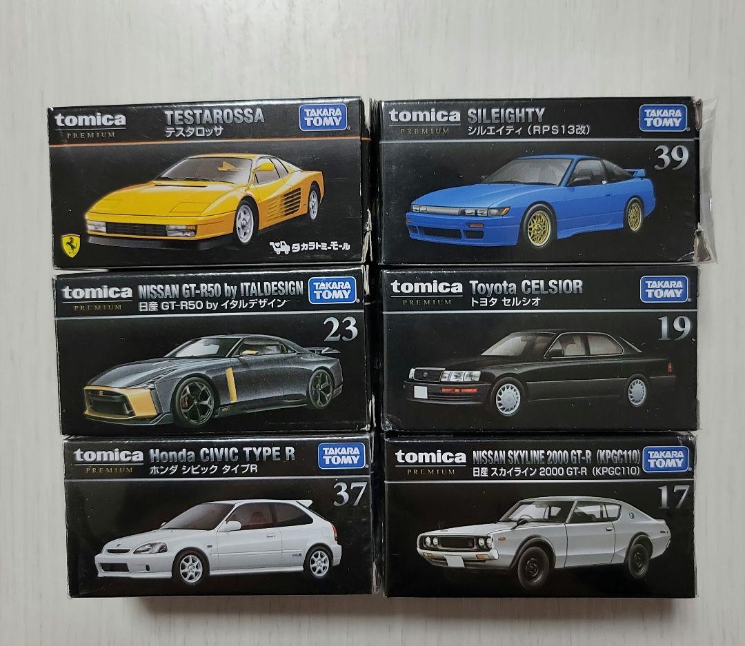 絶版タカラトミーモール限定フェラーリテスタロッサ等含むトミカプレミアム6台セット
