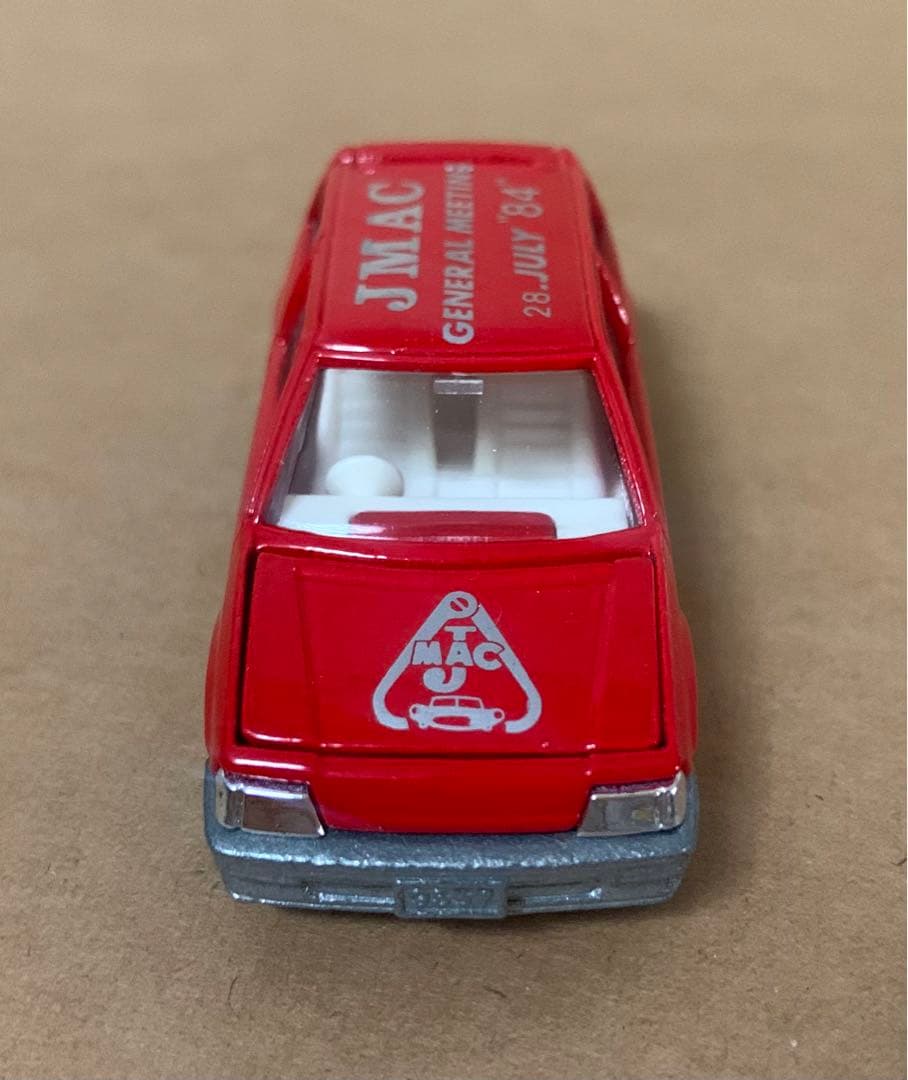 赤箱　トミカ17　JMAC特注　ホンダ シビック3ドア　日本製　レッド×銀タンポ