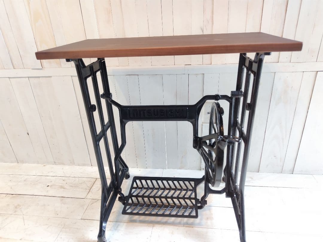 MITSUBISHI レトロミシンテーブル　デスク　ミシン台