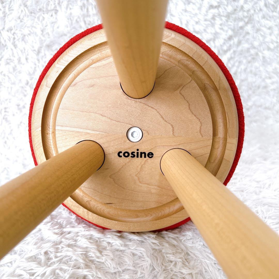 美品✨旭川家具 　コサイン 　キッチンスツール　赤　チェア　赤い帽子