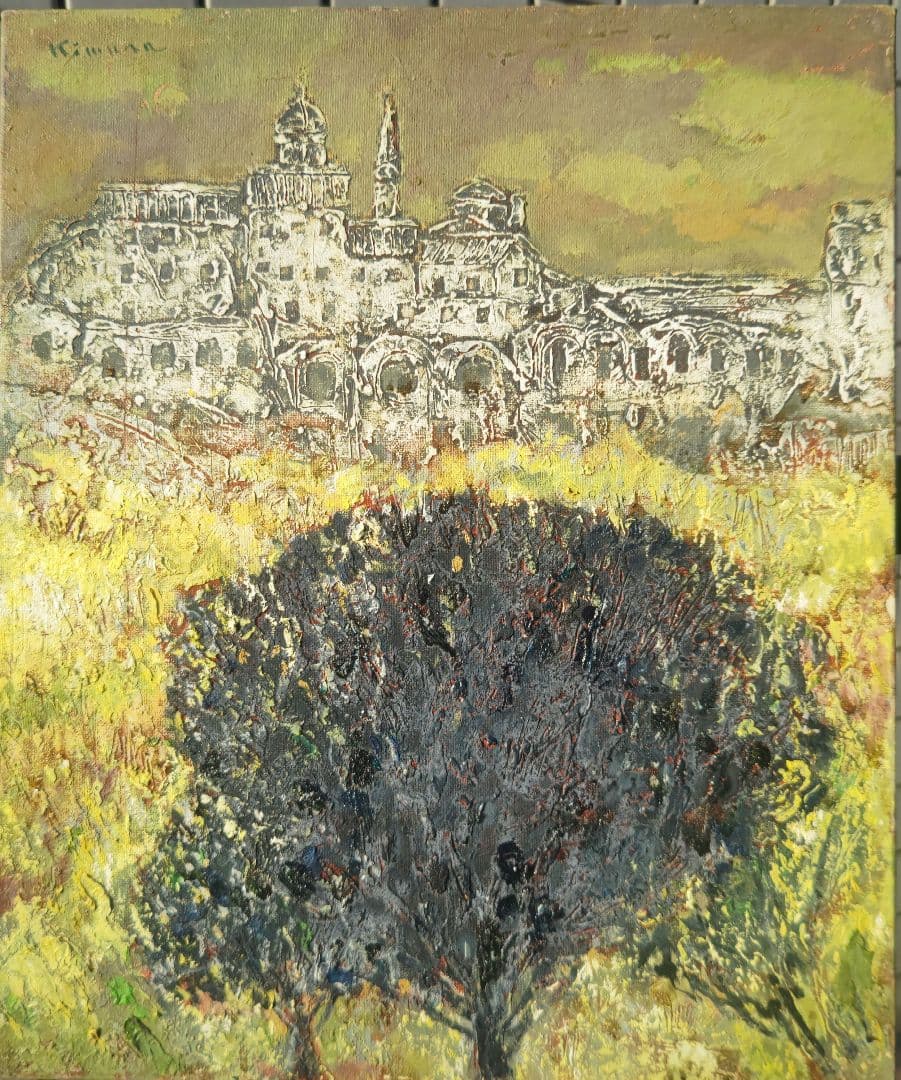 新象作家協会、木村二朗「ローマにて」８号油彩.心斎橋フジギャラリー個展作