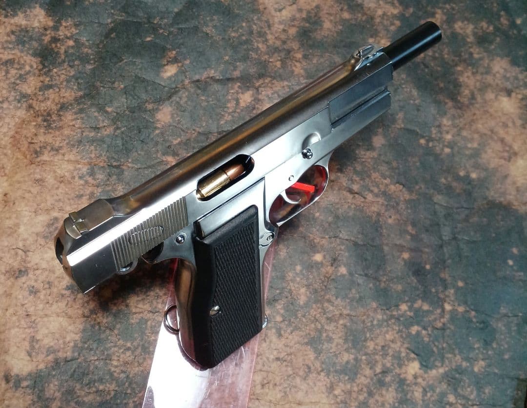 マルシン　ブローニングハイパワー　カナディアン X-PFC シルバーモデルガン