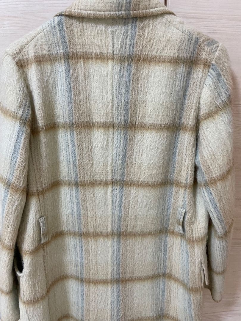 ⭐︎限定特価⭐︎AURALEE アルパカシャギーチェックコート　アウター　オーラリー