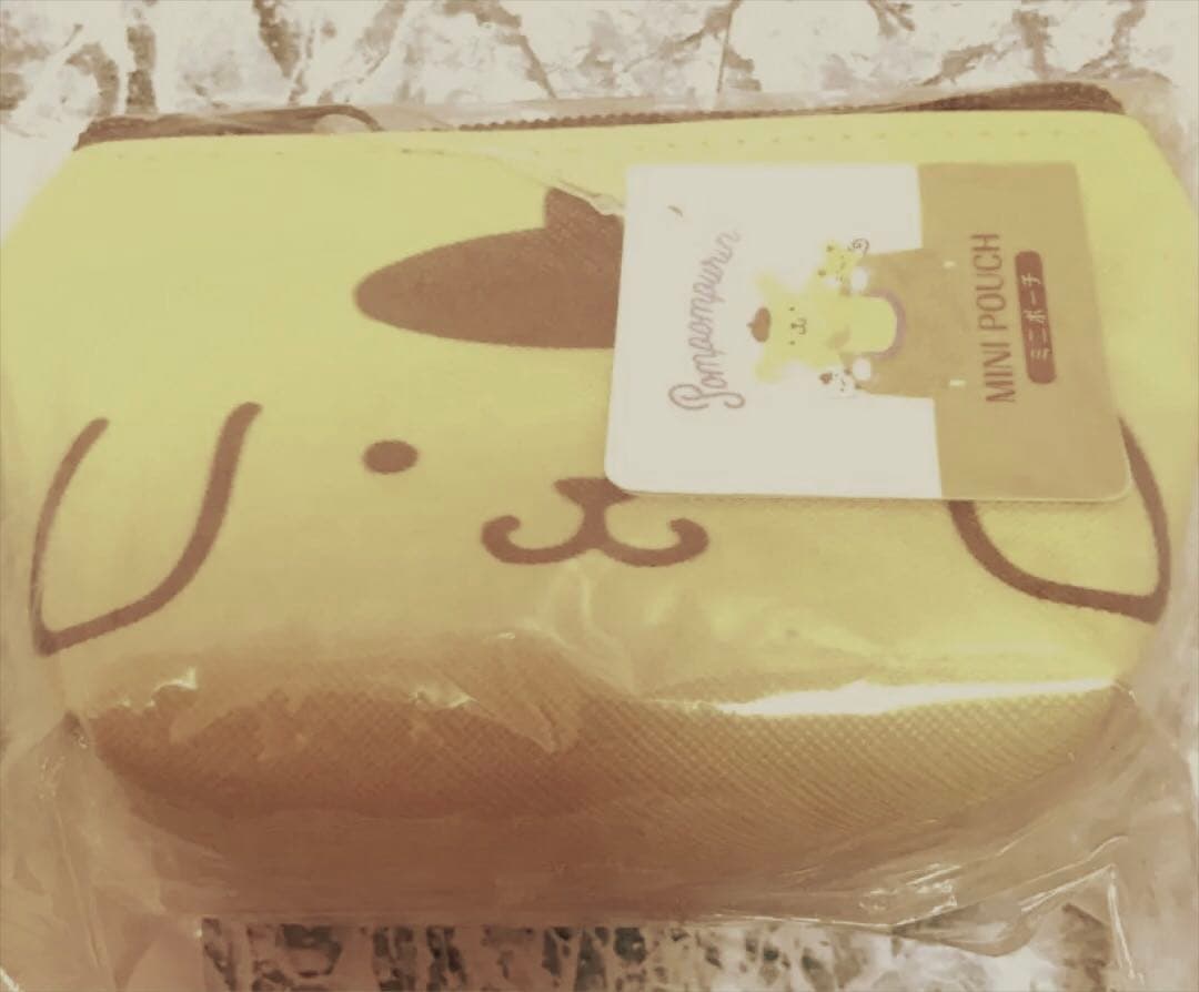 ポムポムプリンBIGぬいぐるみマスコット小物入れ　ストラップ　❹点まとめ売り