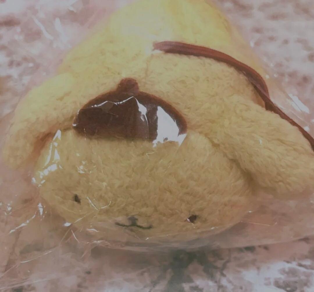ポムポムプリンBIGぬいぐるみマスコット小物入れ　ストラップ　❹点まとめ売り