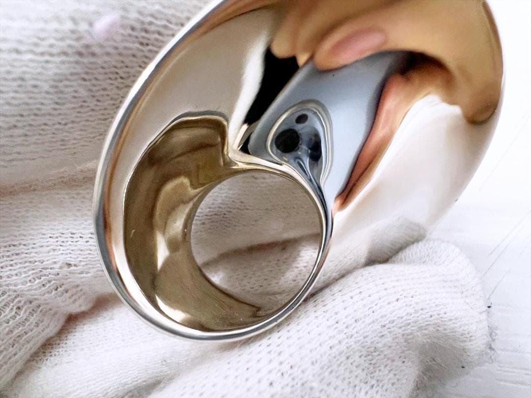 美品　ジョージジェンセン　374B　メビウス　ブローチ　シルバー925