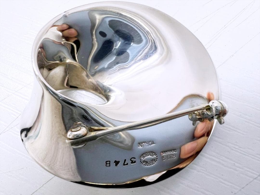 美品　ジョージジェンセン　374B　メビウス　ブローチ　シルバー925