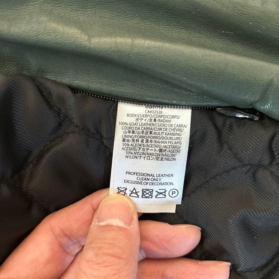 アルマーニエクスチェンジ　本革　革ジャン　サイズM