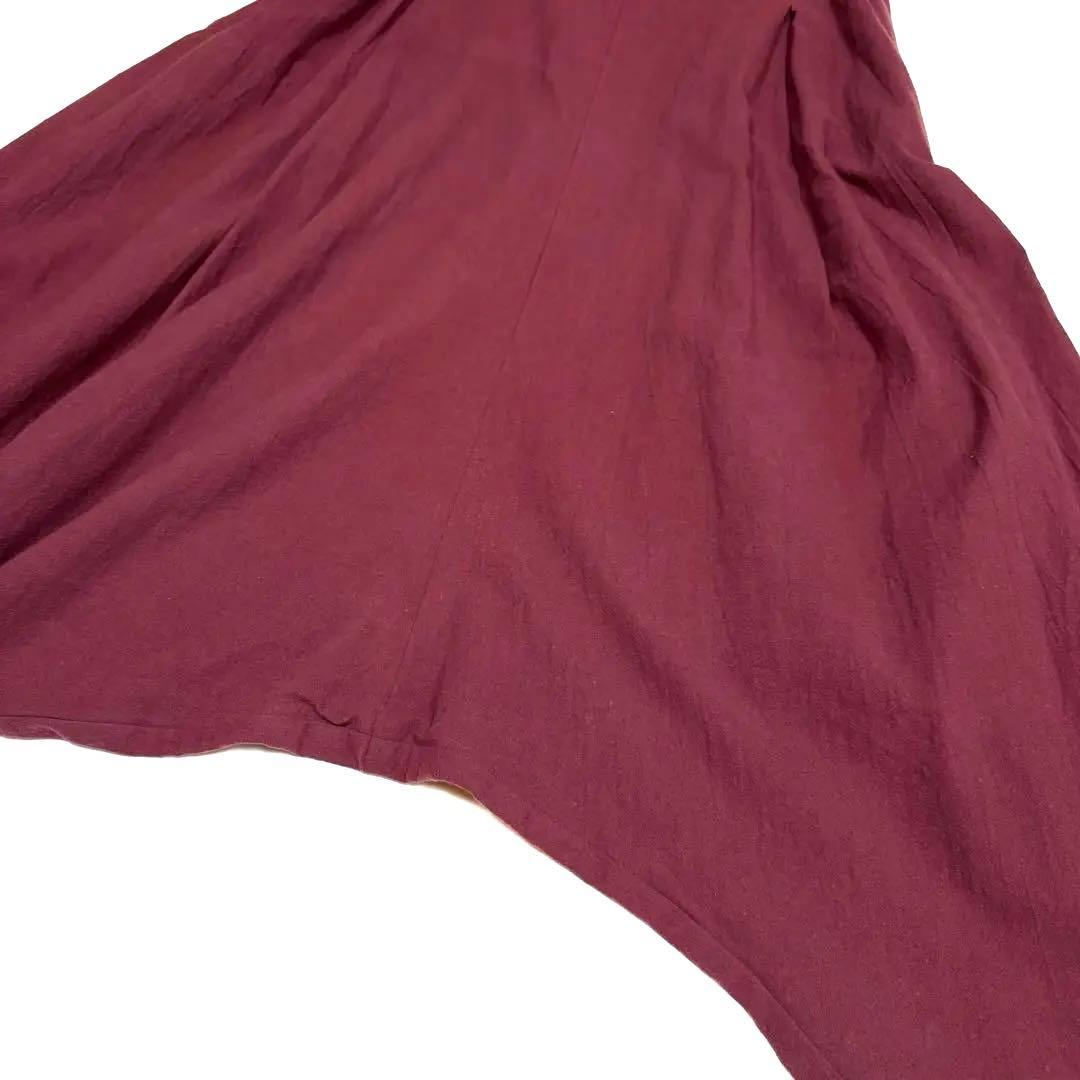 MOYURU 萌　変形サルエルパンツ　アシンメトリー　ウエストゴム　M〜L