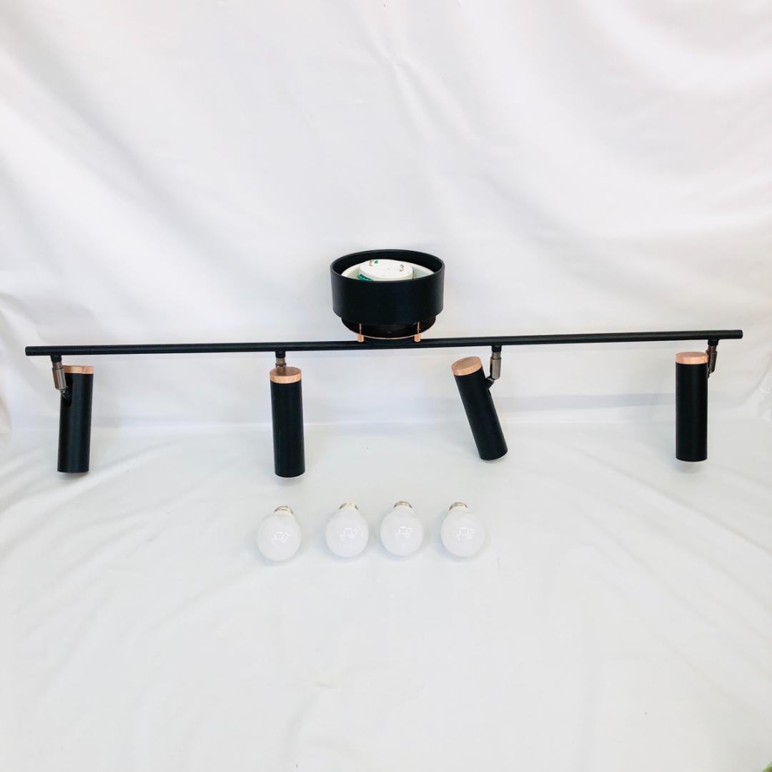 DI CLASSE シガロ フラット4 シーリングライト ブラック　「7171