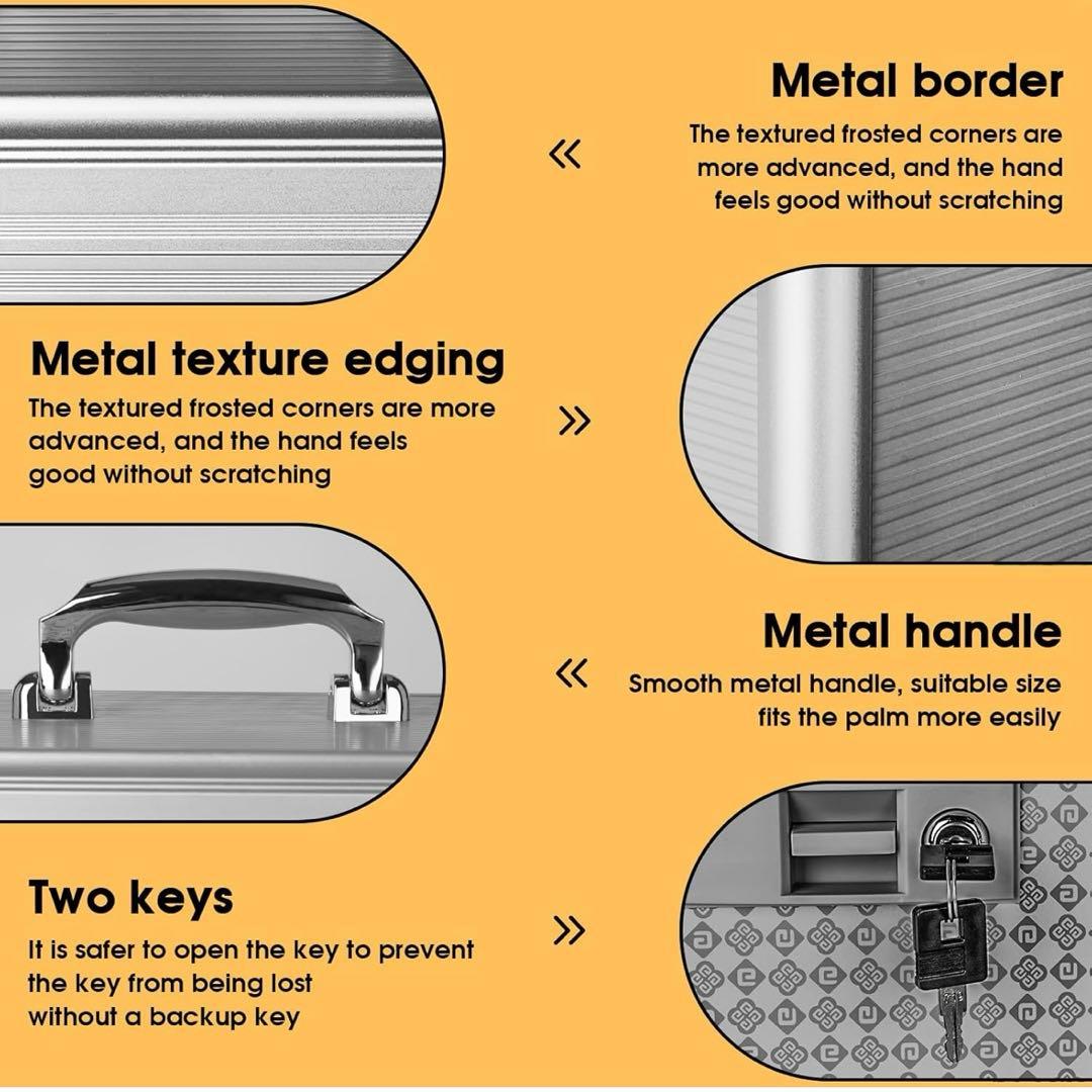メディシンロックボックス 鍵付き 重要な書類 お金
