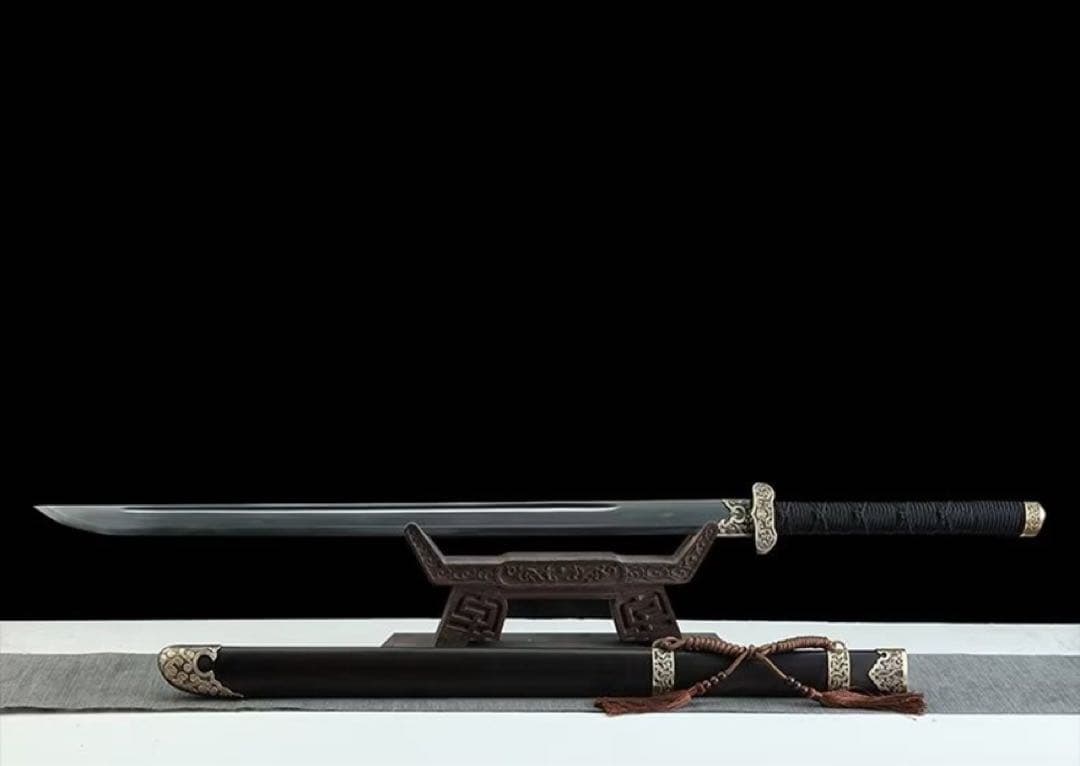 黒今古刀 刀装具 軍刀 苗刀 模造刀 武具 舞踊刀 古兵器