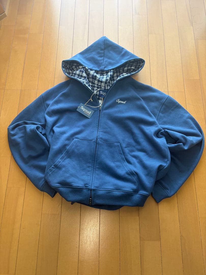 Sqoud パーカー 裏地チェック