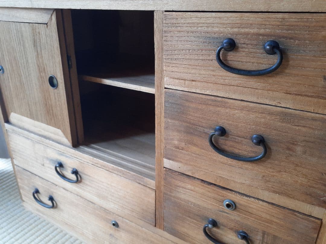 古道具　アンティーク　小箪笥　茶箪笥