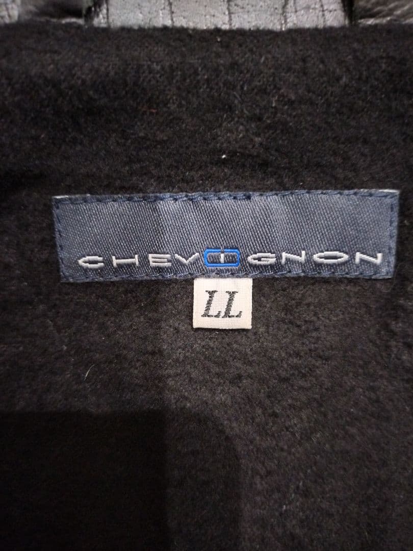 CHEVIGNON レザー ジャケット LL XL グレー ブラック
