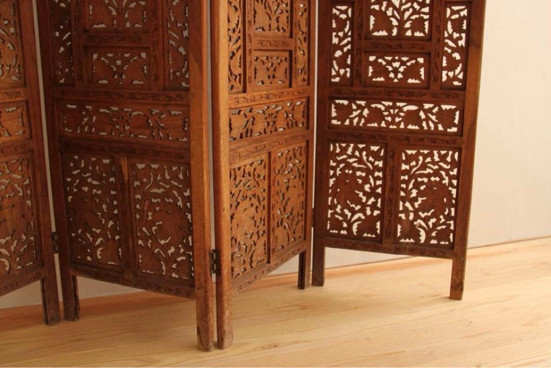 パーテーション　木製　衝立　アンティーク　古道具