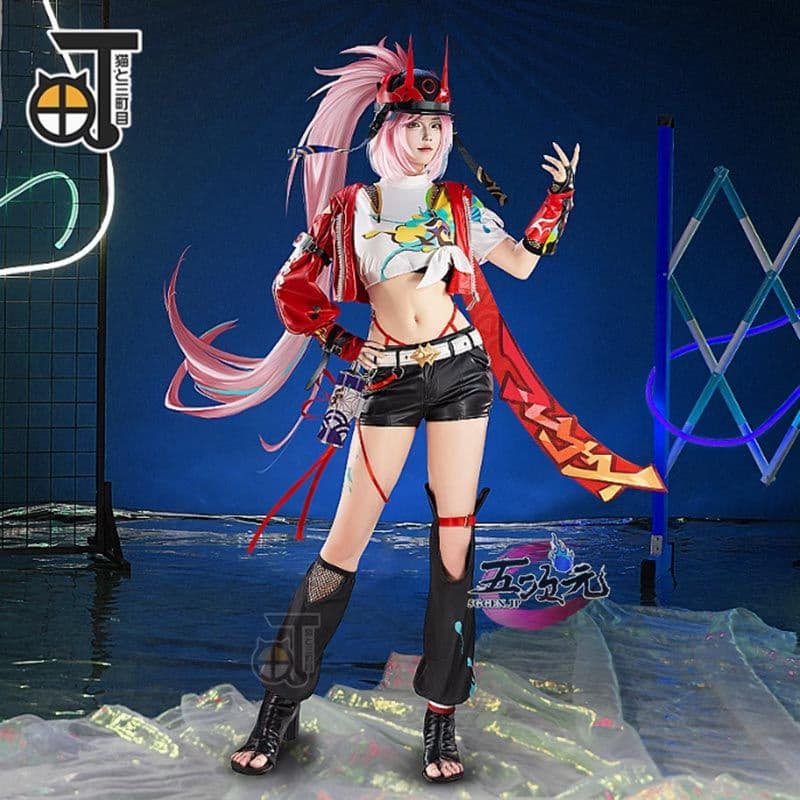 崩壊スターレイル 乱破 コスプレ 猫と三丁目 ウィッグ付き フルセット 高品質