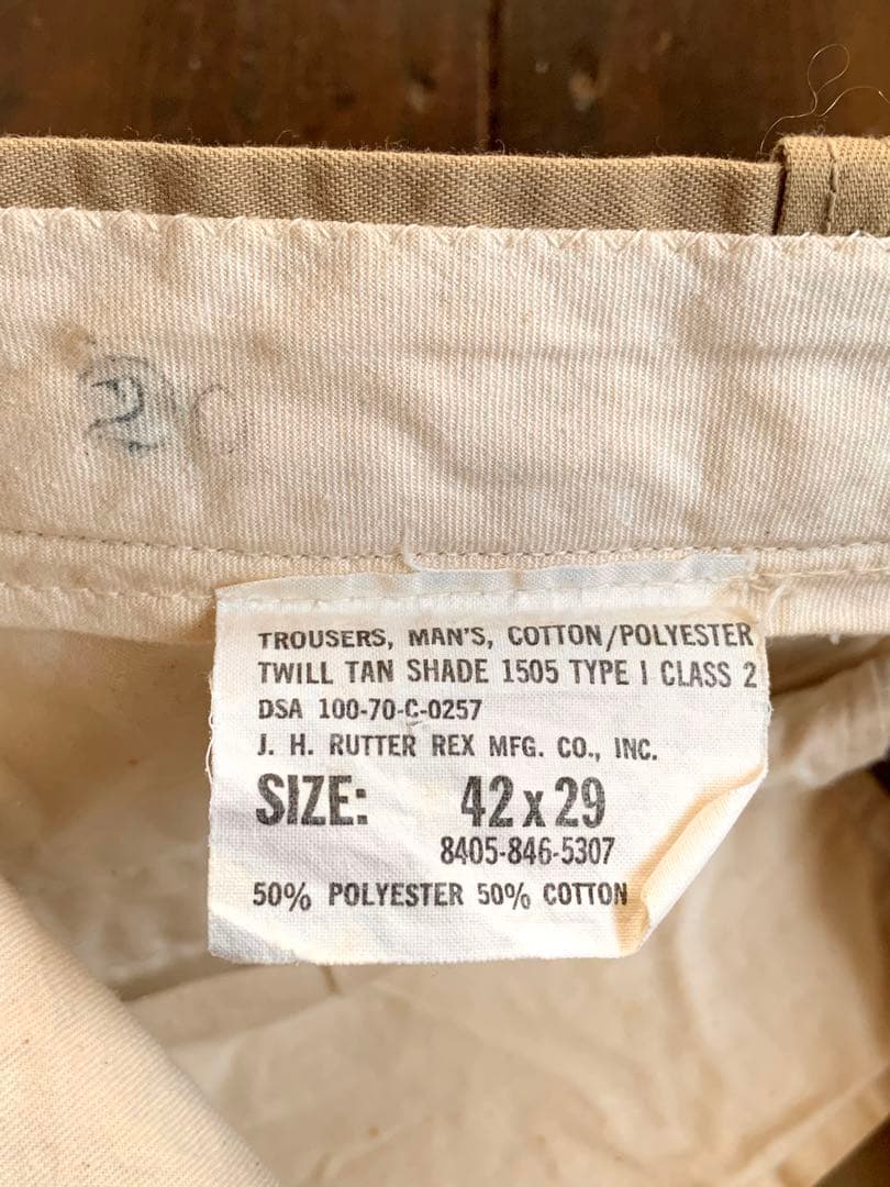 希少 USA ヴィンテージ 米軍 チノパン スコービルZIP U.S.ARMY