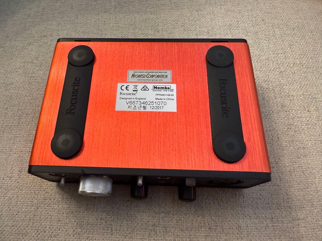 s*様 Focusrite Scarlett Solo オーディオインターフェー