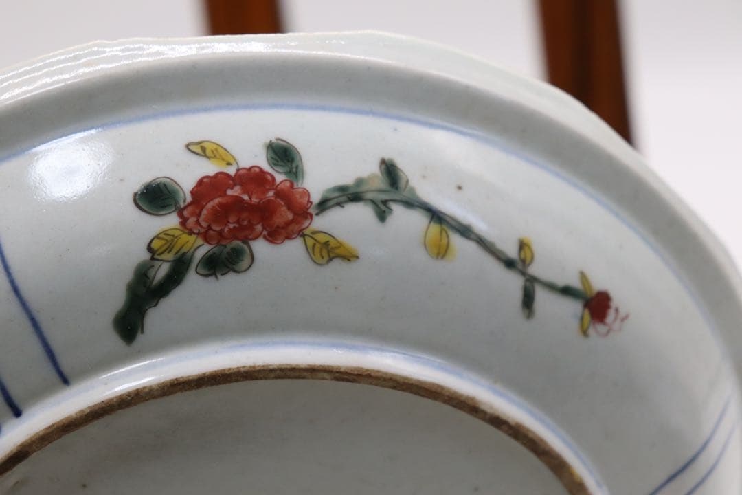 中国　明時代　五彩盤　特注品　天啓年製　送料込み0509