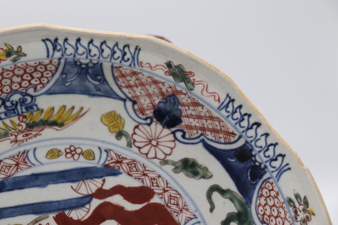 中国　明時代　五彩盤　特注品　天啓年製　送料込み0509