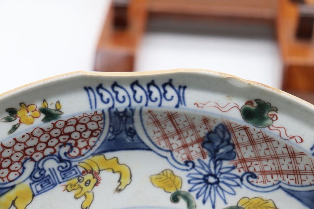 中国　明時代　五彩盤　特注品　天啓年製　送料込み0509