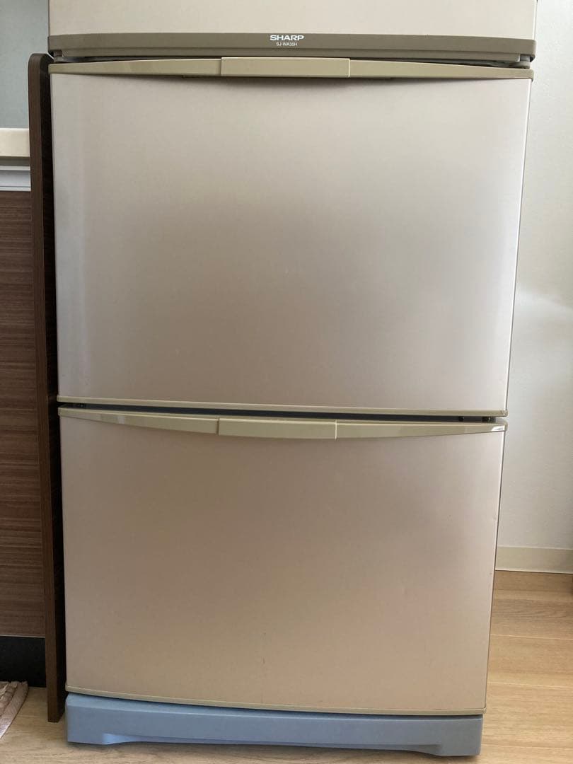 SHARP 3ドア冷蔵庫 ゴールド 345L