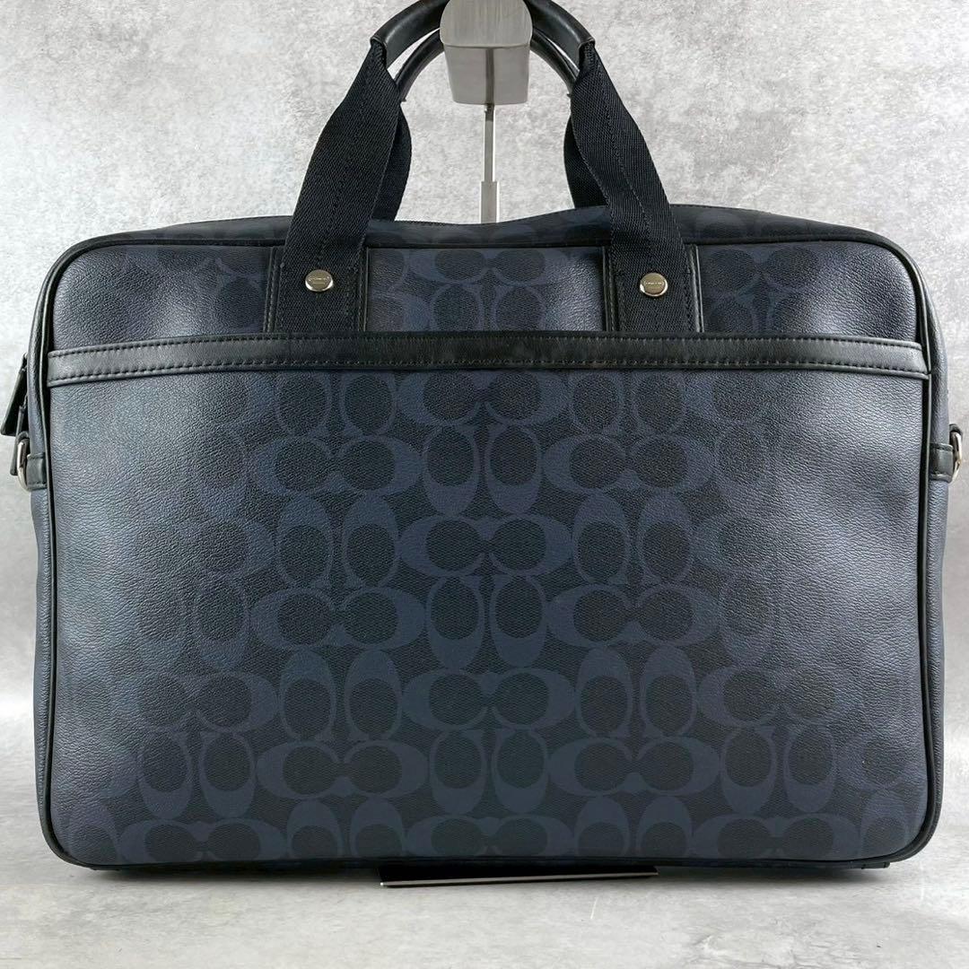 美品 コーチ シグネチャー 2way ビジネスバッグ ブリーフケース A4 PC
