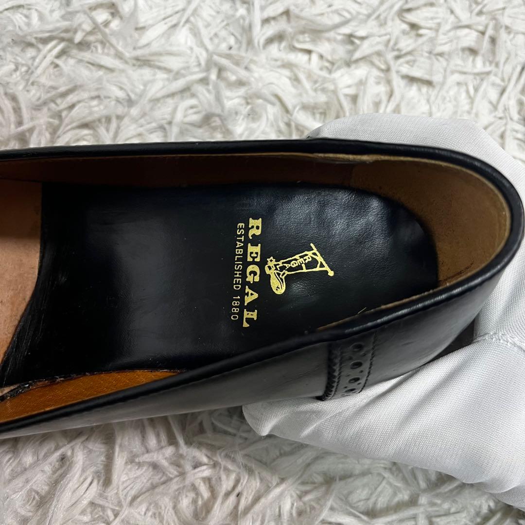 【美品】REGAL リーガル　タッセルローファー　メダリオン　24.5 ブラック