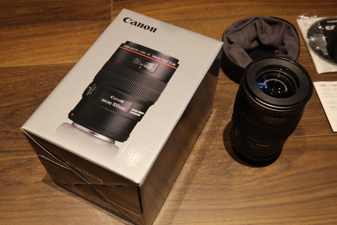 新品同様 キヤノン 単焦点マクロ EFマウント EF100mm F2.8L