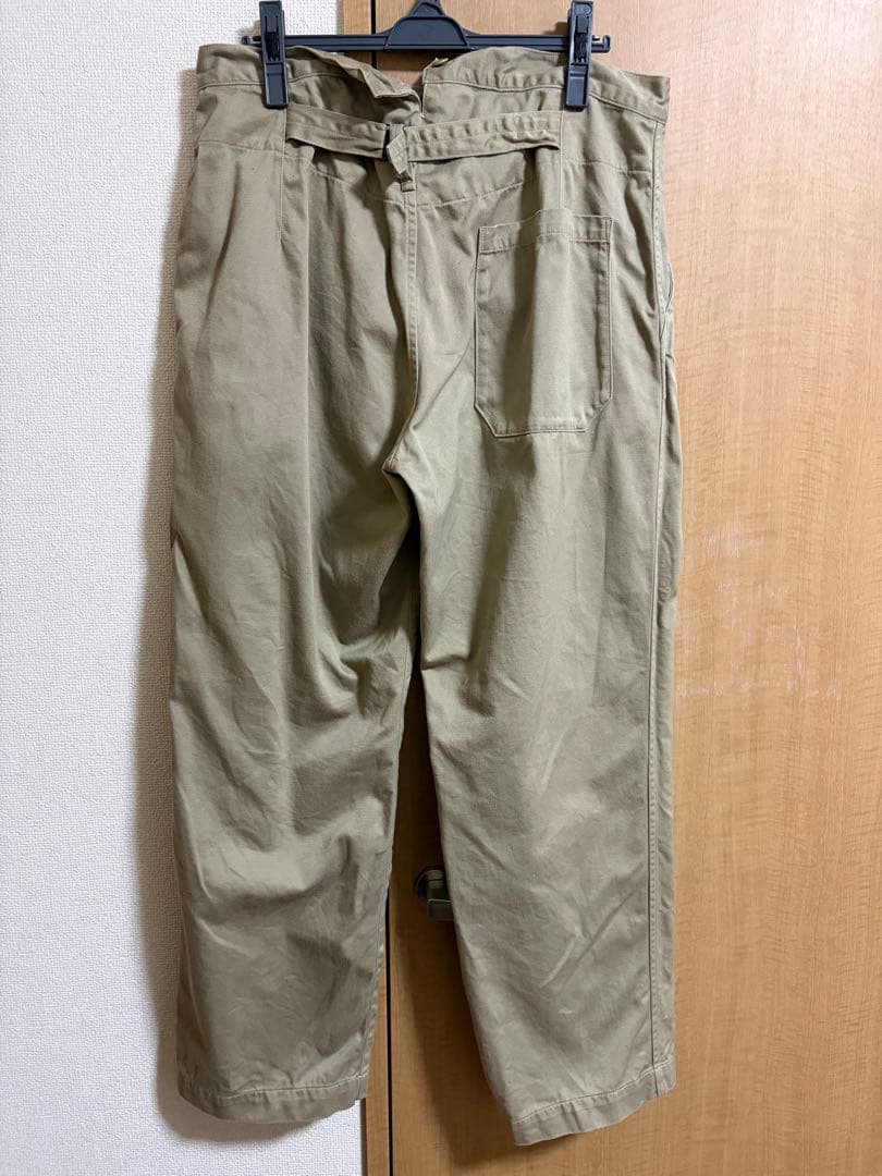 comoli コモリ コットンチノオーバーパンツ サイズ2