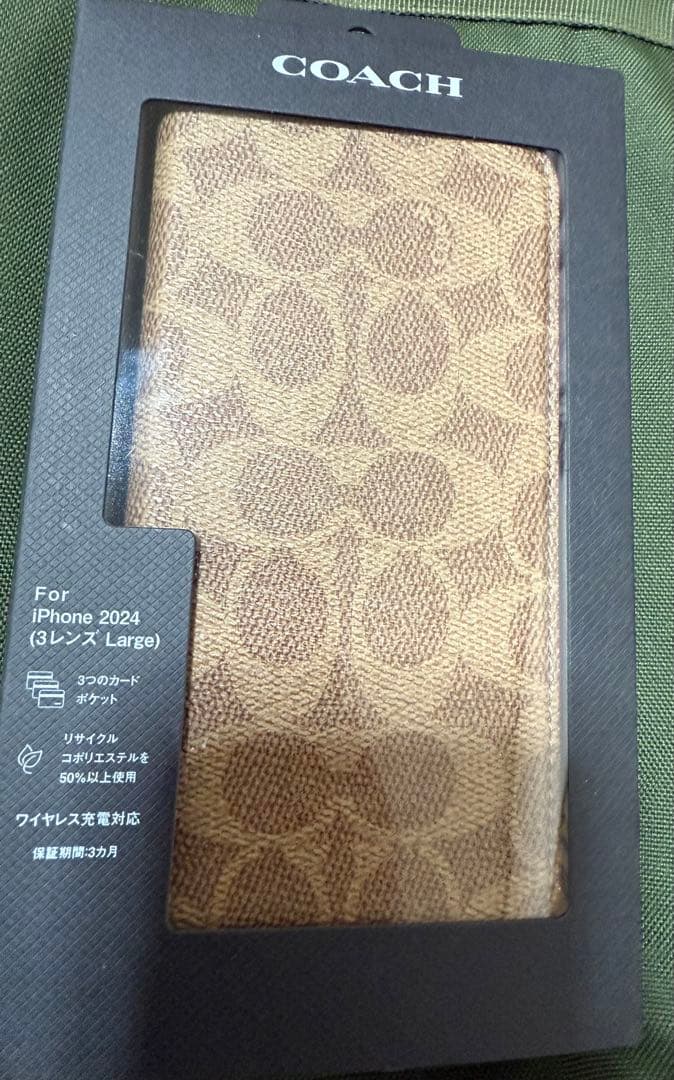 COACH 手帳型 iPhone１６ProMAX ケース