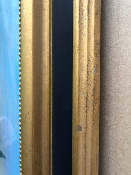 F10 額縁 額 絵画 油絵 絵 ブラック アンティーク ゴールド