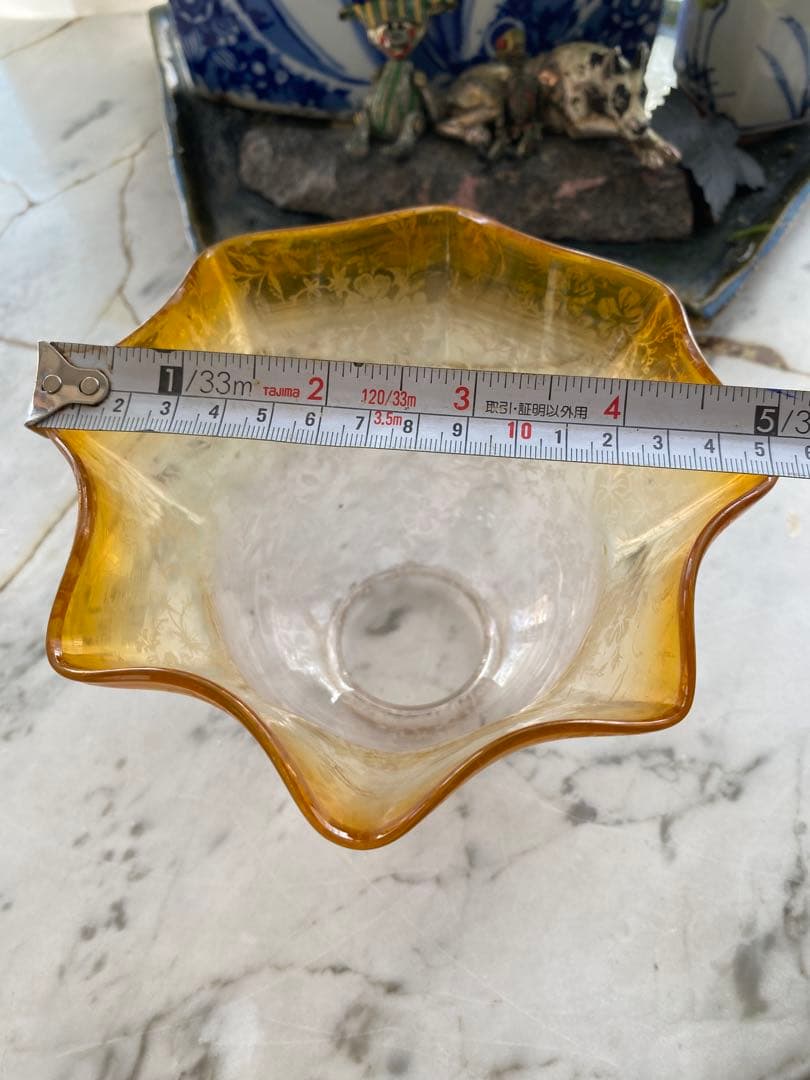 英国　アンティーク　エッチング　　ボタニカルな草花模様　ペンダント灯具