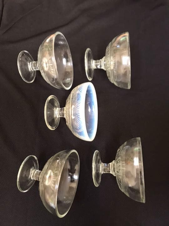 アンティーク　かき氷コップ　５個