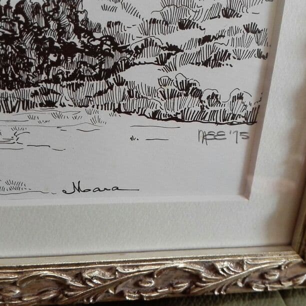 ペン(？)画　お値下げしました❗❗